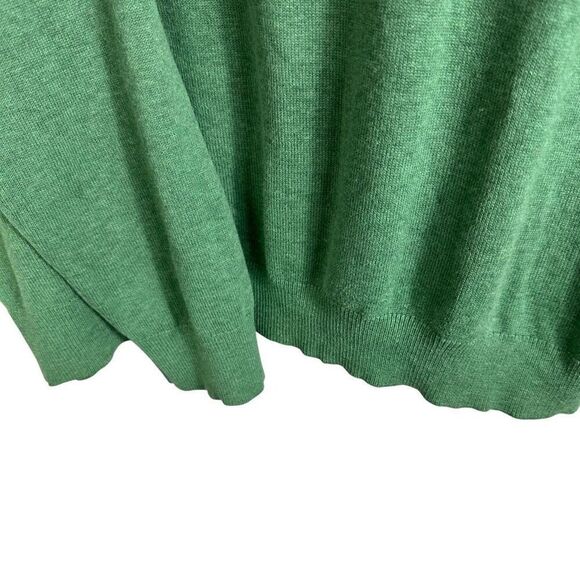 J. McLaughlin Green 1/2 Zip Sweater Mens size L Casual Preppy Pullover - Picture 4 of 7